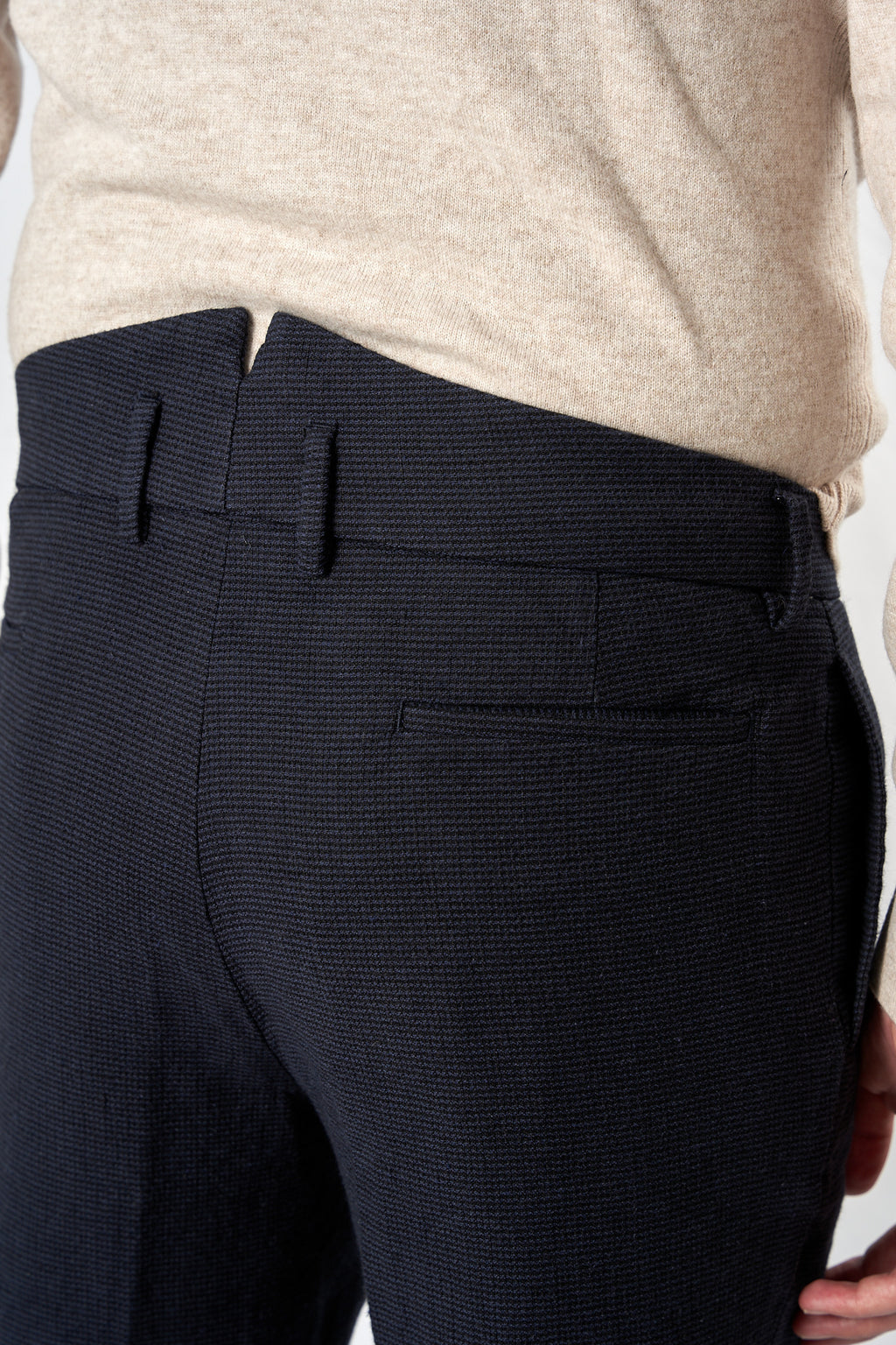 ALVISE hemp cotton wool fused PDP NAVY 4208