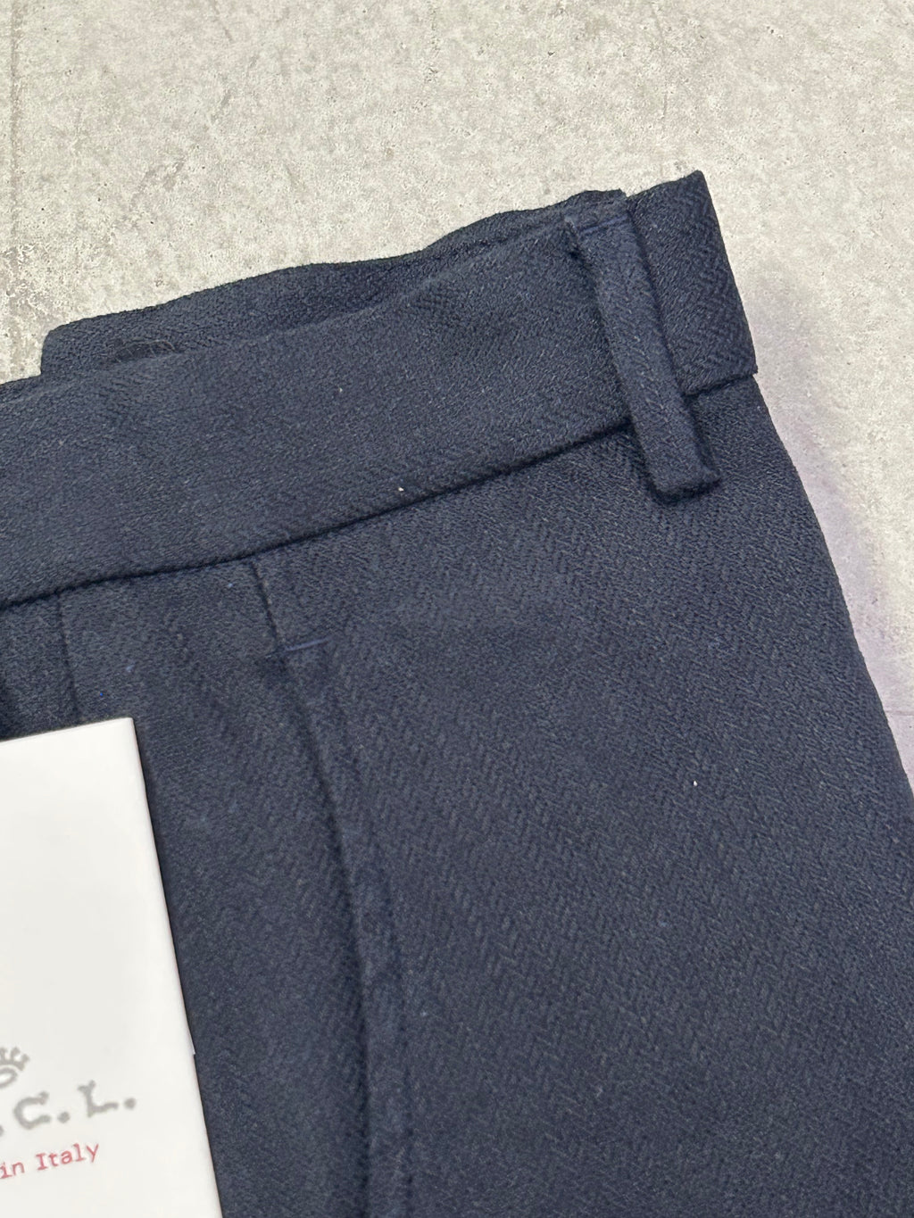 ALVISE hemp wool spina NAVY 3212